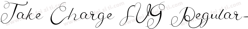 Take Charge SVG Regular字体转换